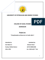 University of Petroleum and Energy Studies: Project On