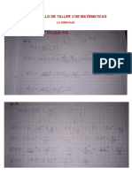 Desarrollo de Taller 3 de Matematicas