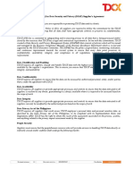 DSAP Supplier Agreement Form Version 3.0