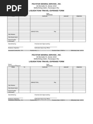 f6_liquidation & Travel Expense Form