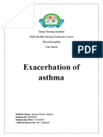 Child's asthma exacerbation case study