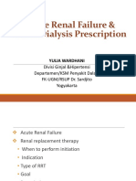 Acute Hemodialysis Prescription - Edit