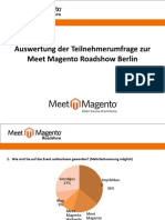 Meet Magento Roadshow Berlin - Auswertung der Umfrage