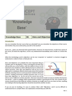 Knowledge Base 02. Aims and Objectives