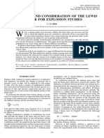 Calculation and Consideration of The Lewis Number For Explosion Studies