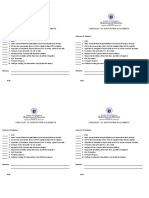 Checklist of Supporting Documents Checklist of Supporting Documents