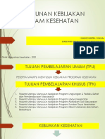 Penyusunan Kebijakan Program Kesehatan