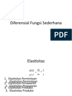 Diferensial Fungsi Sederhana