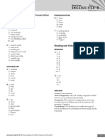 English File: Answer Key