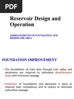 Reservoir Design and Operation