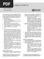 Mask Use in The Context of COVID-19: Interim Guidance 1 December 2020