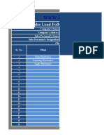 Sales Lead Follow Up Planner