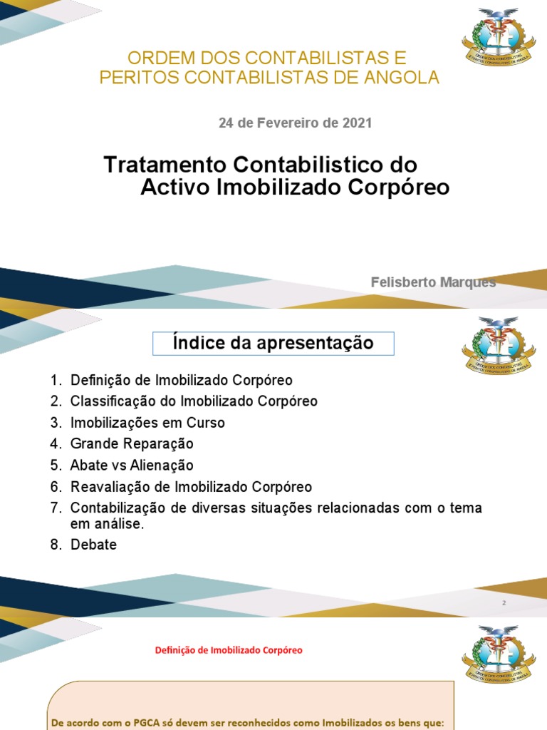 Tratamento Contábil do Imobilizado Corpóreo | PDF | Imposto sobre Valor ...