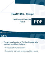 HVACR416 - Design: Heat Loss / Heat Gain