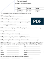 UE Phonics Spelling Pattern