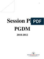 Session Plan PGDM II Sem - 2010