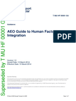 AEO Guide To Human Factors Integration: T Mu HF 00001 Gu