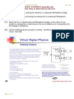 CONTENT STATEMENTS Associated With Electric Field & Resistors in Circuits