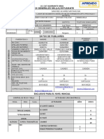 Datos estudiante I.E.I 327