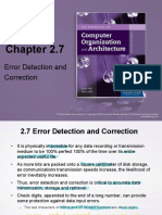 Error Detection and Correction