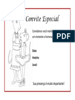 Convite especial para mamãe