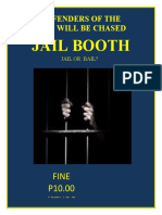 Jail Booth: Fine P10.00 (Stude