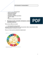 Sustainability Management - Notes