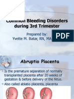 Lesson#4 - Bleeding Disorders-Abruptio Placenta & Placenta Previa