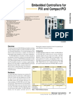 Embedded Controllers For Pxi and Compactpci