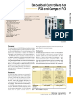 Embedded Controllers for PXI and CompactPCI