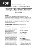 Ensayo de La Llama
