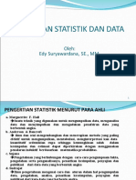 STATISTIK 1 - Pengertian, Metodologi, Data