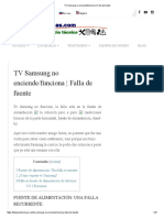 TV Samsung No Enciende - Funciona - Falla de Fuente