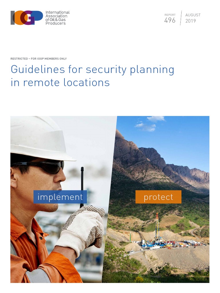 Guidelines For Security Planning in Remote Locations - Members Only ...
