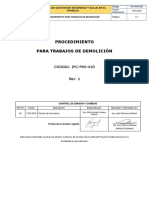 IPC-PRO-043 PRO. TRABAJOS DE DEMOLICIрN