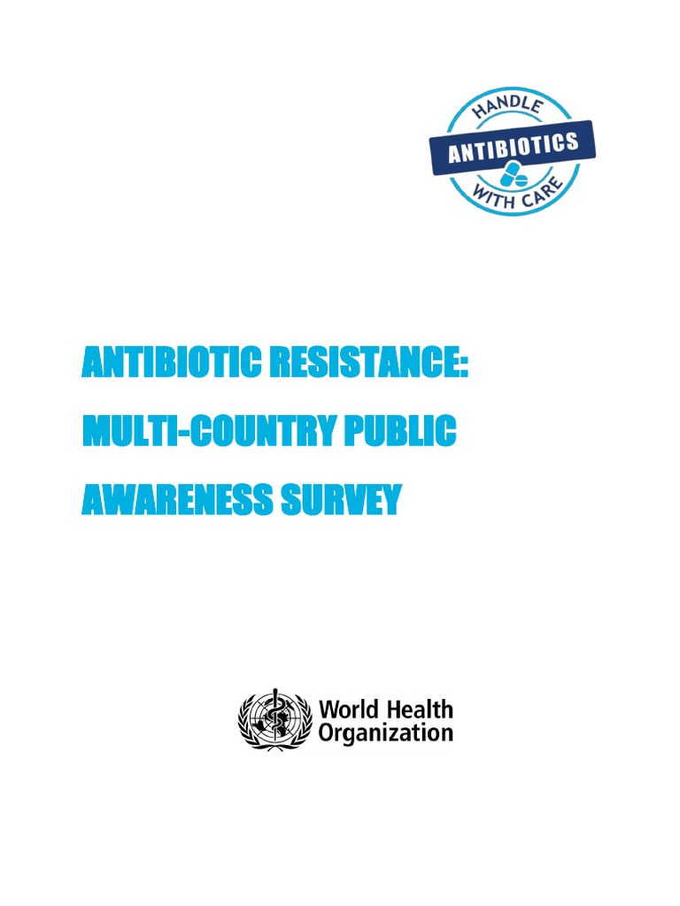 Who, 2015 | PDF | Antimicrobial Resistance | Survey Methodology