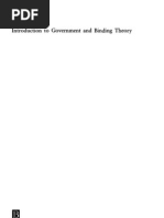 Download Introduction to Government and Binding Theory by dujna_88 SN50027502 doc pdf