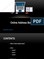 Online Address Book: Presented To: BCA 3-B