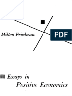 Milton Friedman (1966) Essays in Positive Economics
