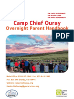 Camp Chief Ouray: Overnight Parent Handbook