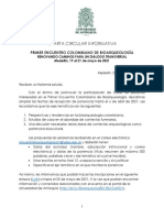 CIRCULAR 4 I Encuentro Col Bioarqueologia REV