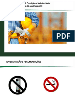 TREINAMENTO NR- 18 Condições e Meio Ambiente de Trabalho Na Indústria Da Construção Civil