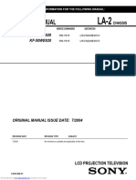 Service Manual: KF-42WE620 KF-50WE620