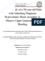 A Case Study of A 58-Year-Old Male With Admitting Diagnosis Hypovolemic Shock Secondary To Massive Upper Gastrointestinal Bleeding