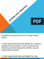 Laporan Hasil Observasi 2018 2