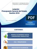  Formulacion PGE 2016