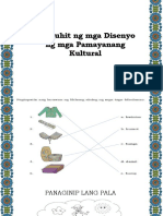 Pagguhit NG Mga Disenyo NG Mga Pamayanang Kultural