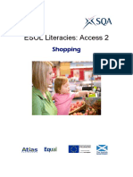 ESOL Literacies Access 2 Shopping