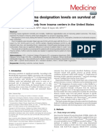 Medicine: Impact of Trauma Designation Levels On Survival of Drowning Victims