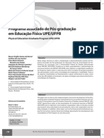 artigo: Programa associado de Pós-graduação  em Educação Física UPE/UFPb